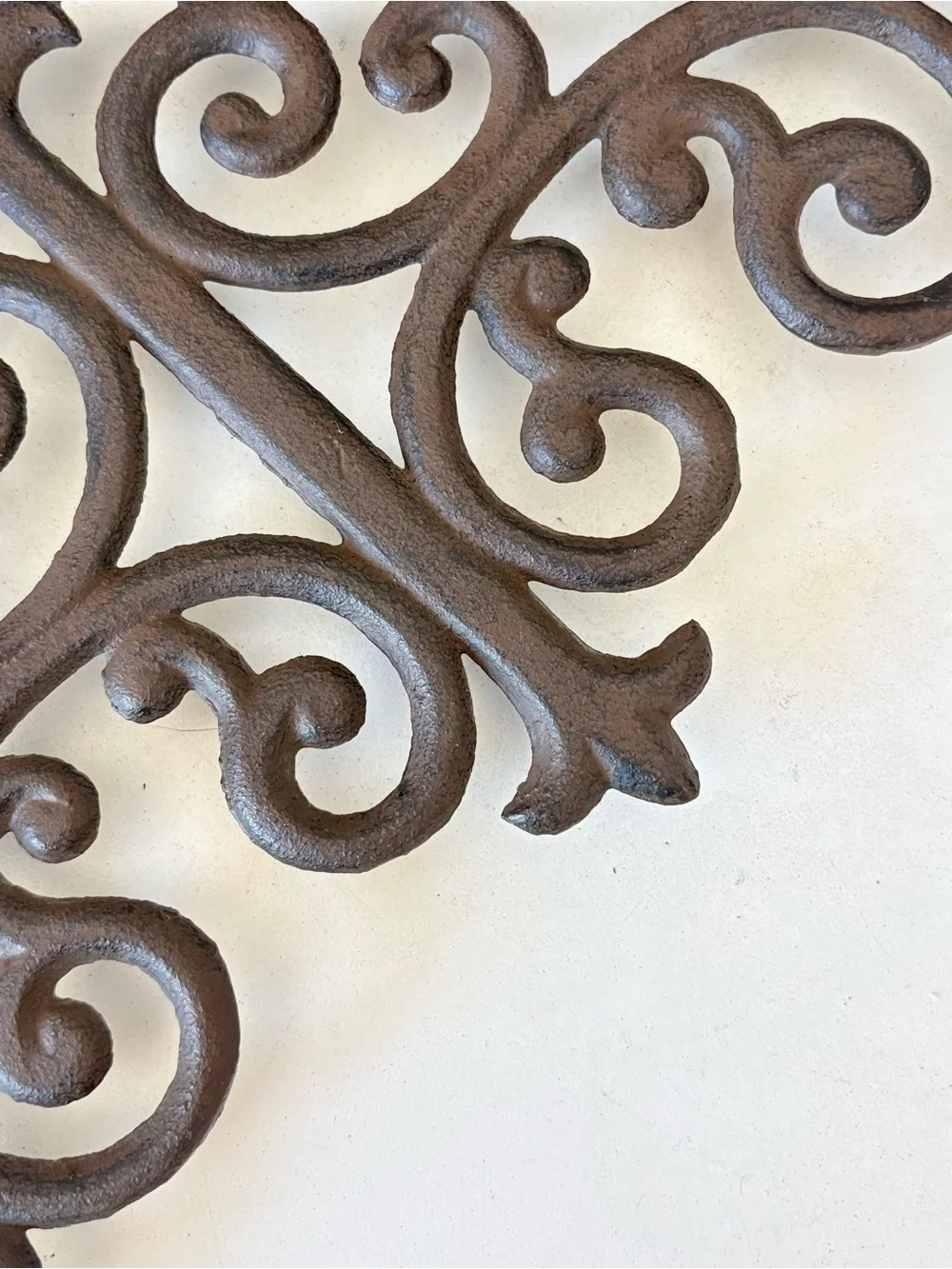 Cast Iron Wall Shelf Bracket Brown Brace Shelf 10”x10”